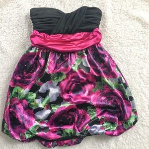 Short silky homecoming dress